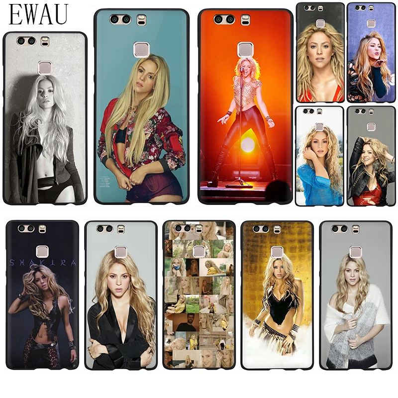 

EWAU Shakira Silicone phone case for Huawei P8 P9 P10 P20 P30 Pro Lite Mini P Smart Z Plus