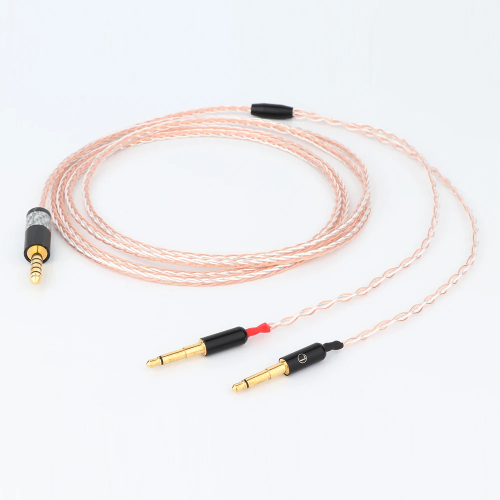 Preffair OCC versilbertes Kopfhörer-Upgrade-Kabel für Meze99 Classics Elear T1P T5P t1 MDR-Z7 D600 D7100 Kopfhörerkabel