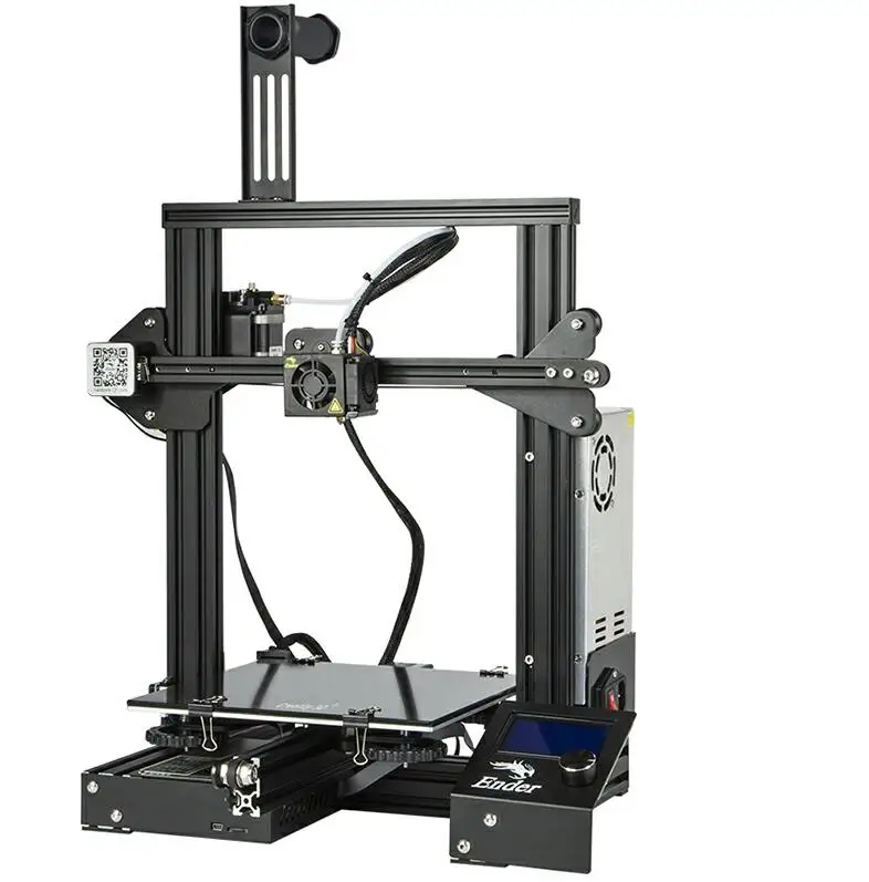 Ender-3 Ender-3/Ender-3X 3D принтер DIY набор большой размер принтер 3D Продолжительная мощность печати. Магнитная пластина Creality 3D Ender 3 - Цвет: Ender-3
