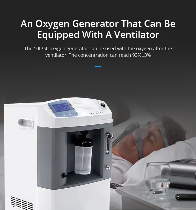 Factory 10L Oxygen Concentrator Household High Concentration 95% Oxygen Generator Single/Dual Flow Optional