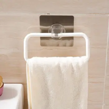 

Home Square Strong Suction Towel Hanger Bathroom Wall Mounted Towel Rack Hook