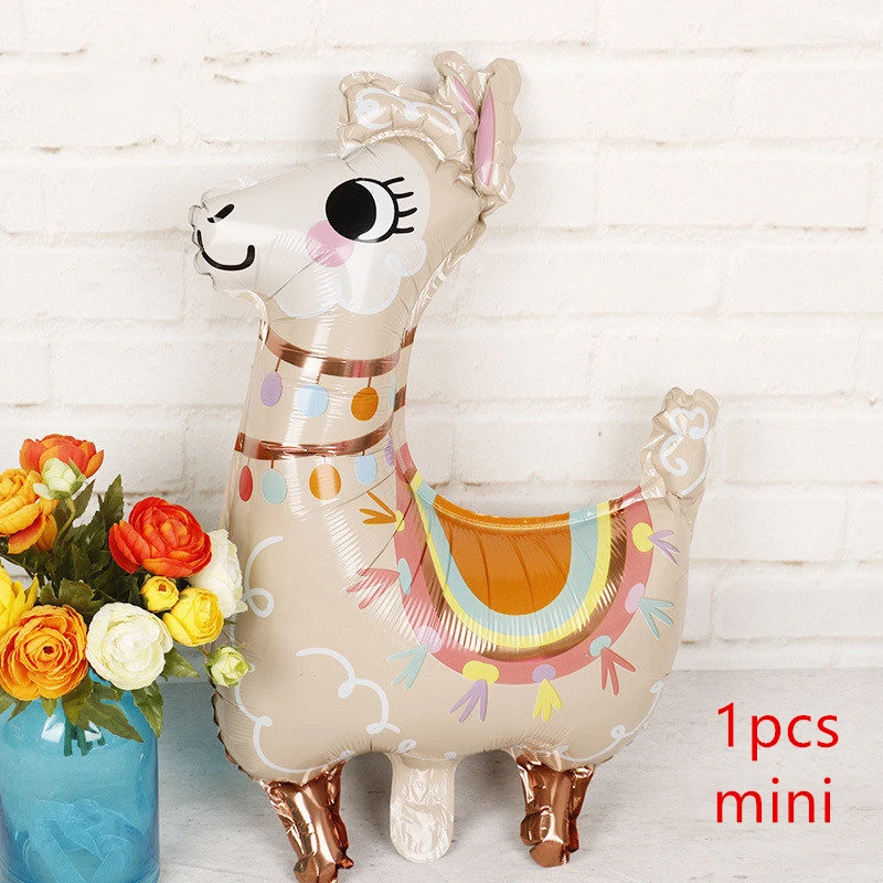 Balloons 1pcs 6 шт Альпака Пригласительные открытки Unicornio вечерние с днем рождения Детские украшения Детские сувениры Пригласительные открытки с конвертами - Цвет: Balloons 1pcs