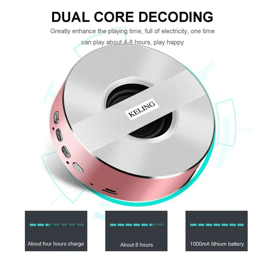 Алюминиевый сплав сабвуфер Портативный динамик грязеотталкивающий наружный динамик беспроводной литиевый аккумулятор музыкальный динамик