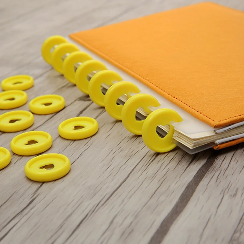 

30/50/100 Pcs Heart Binder Rings for Notebooks 24mm Solid Diy Happy Planner Disc Loose Leaf Mushroom Binder for Scrapbooking