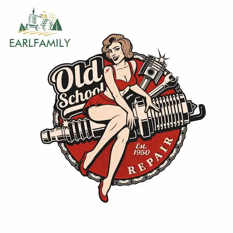 EARLFAMILY в стиле ретро с изображением девушке пин ап шкафчик для инструментов