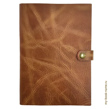 

Ежедневник из натуральной кожи "Crazy horse" в мягкой обложке с кнопкой