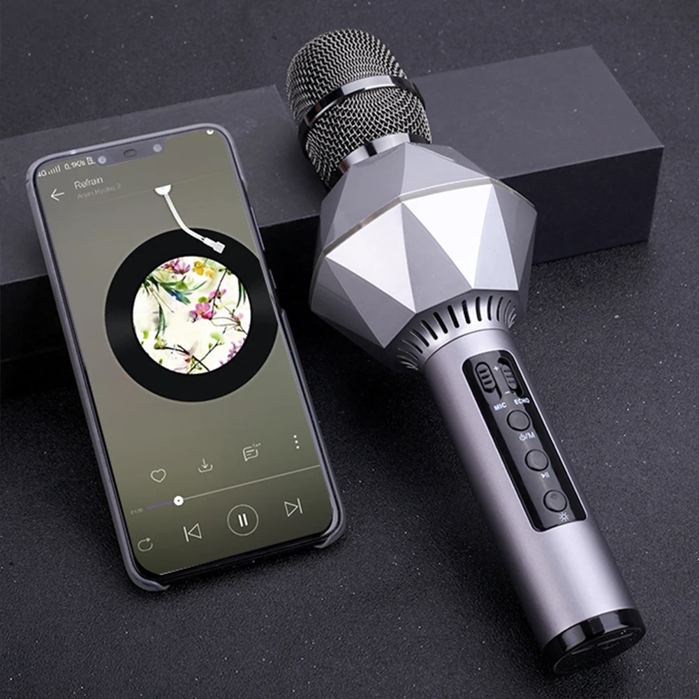 K7 караоке микрофон беспроводной Bluetooth динамик Многофункциональный портативный умный микрофон ручной микрофон Запись микрофон