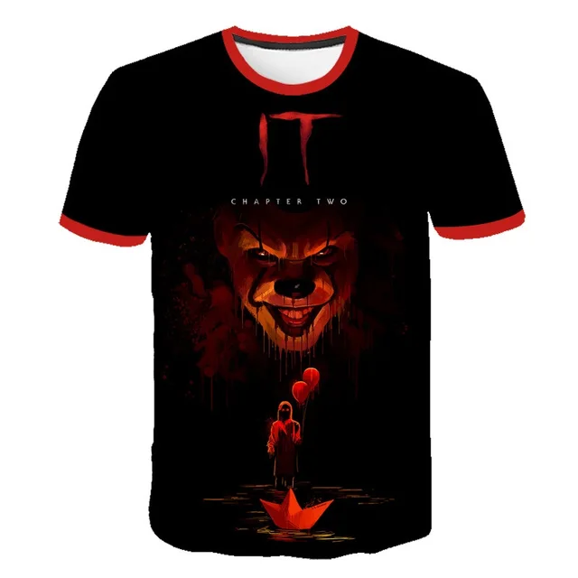 Thriller Horror Movie It Clown Joker 3d Print Children T Shirts