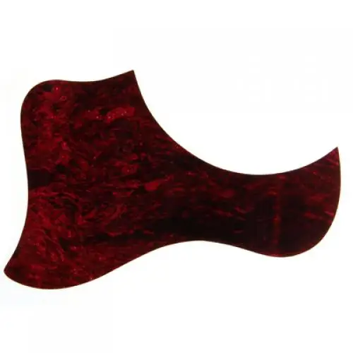 Self-Adhesive Pickguard Scratchplate Guard Plate For Acoustic Guitar Red PVC New