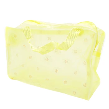 

Floral Print Makeup Bags Transparent Waterproof Cosmetic Bags Case Toiletry Wash Bathing Pouch