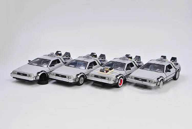 Масштаб 1/24 Назад в будущее 1-4 DeLorean фотографическая машина Элитная модель