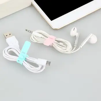 

Charging Cable Data Line Cable Winder Buckle Anti-lost USB Finishing Manager Data Silicone Binding Clamp