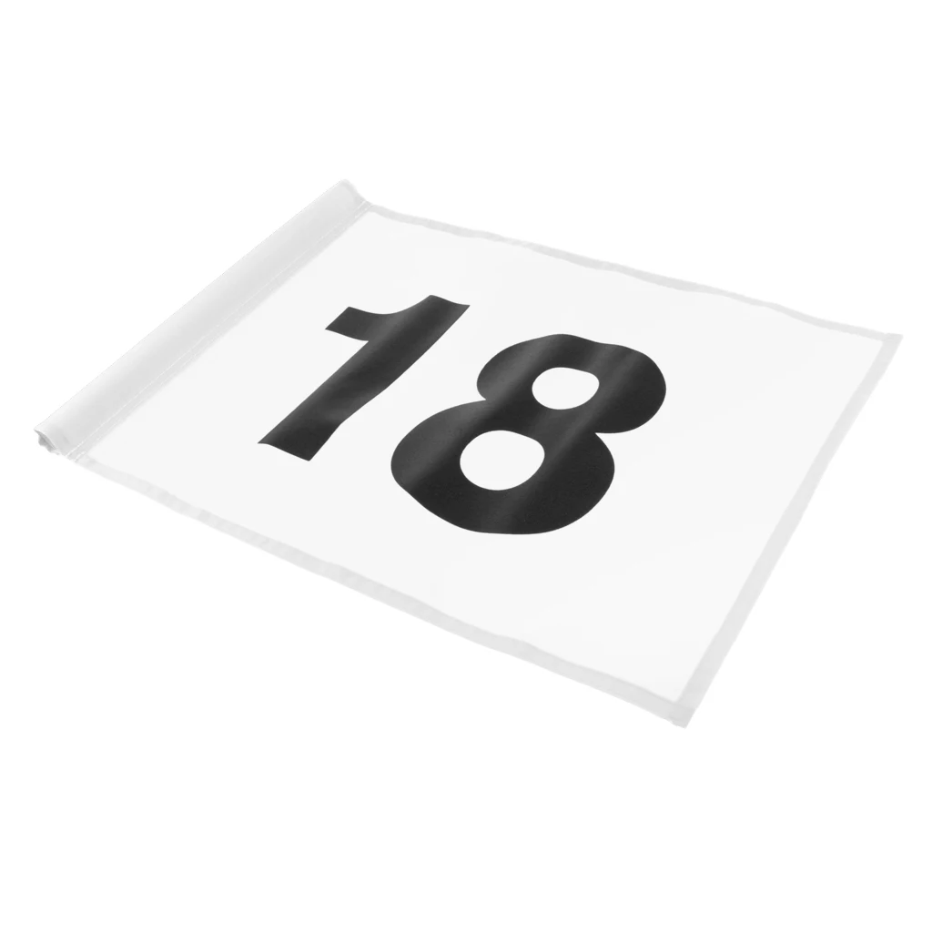White 18 Подкладка для гольфа зеленый флаг-цель для гольфа флаг-номер 1 или 18-открытый садик за домом для гольфа спортивного обучения - Цвет: White 18
