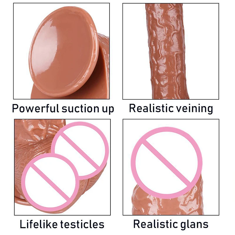 7cm Thick Oversized Penis G Spot Soft Realistic Dildo Sex Toys For Female Women Super Big Huge Dick Masturbation Strapon Device 5