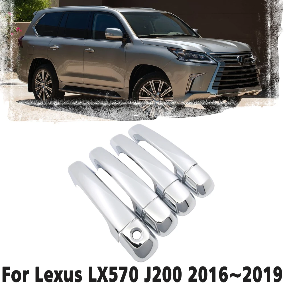 Luxury chrome door handle cover trim protection cover For Lexus LX570