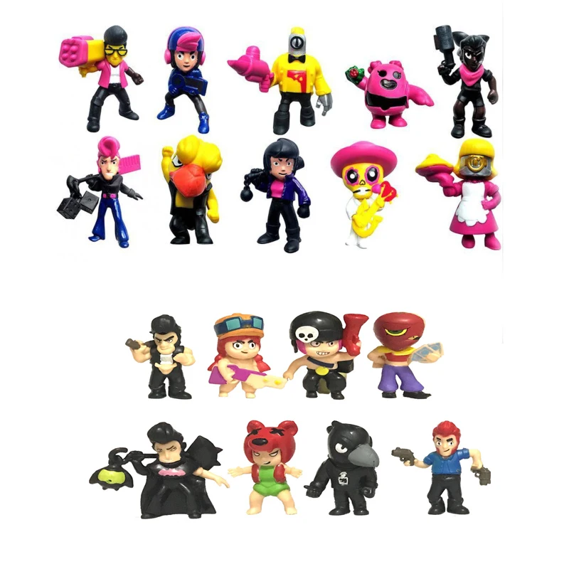 

2019 New 10pcs/lot Brawl Stars Action Figure PVC Model Toys 8CM