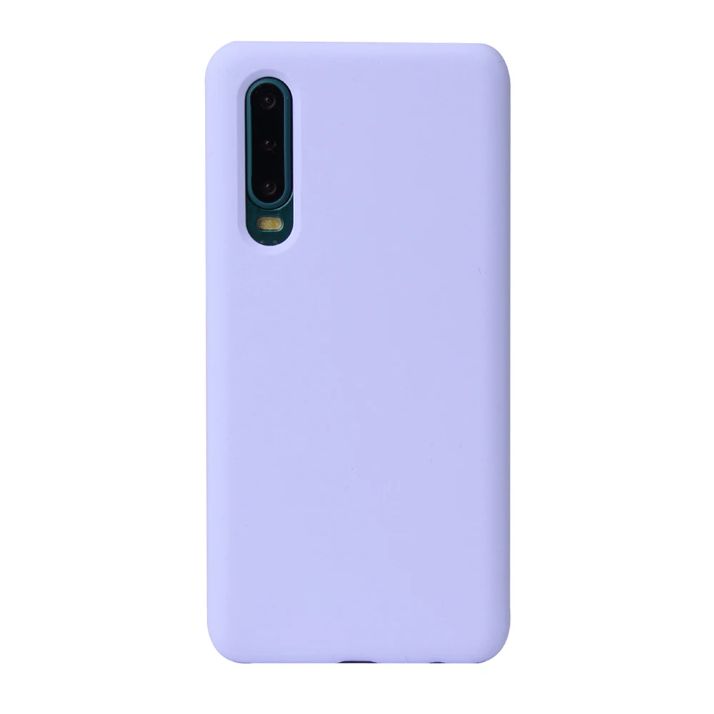 Aibevi чехол для телефона HUAWEI P20 P30 mate 20 Pro X Nova 4 для IPhone 11 Pro 6 6S 7 8 Plus X XS Max XR мягкий жидкий силиконовый чехол - Цвет: Pale Purple