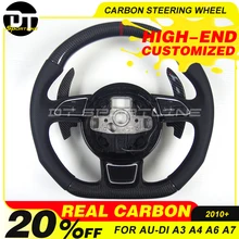 Сверхсовременная настраиваемая из углеродного волокна, руль для AUDI A3 A4 A5 A6 A7 S3 S4 S5 S6 S7 2013 Замена