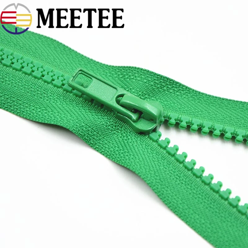 

5pcs zipper 5# open end zipper 40cm/60cm/70cm Resin Zipper for DIY Sewing Garments Long coat Down Jacket