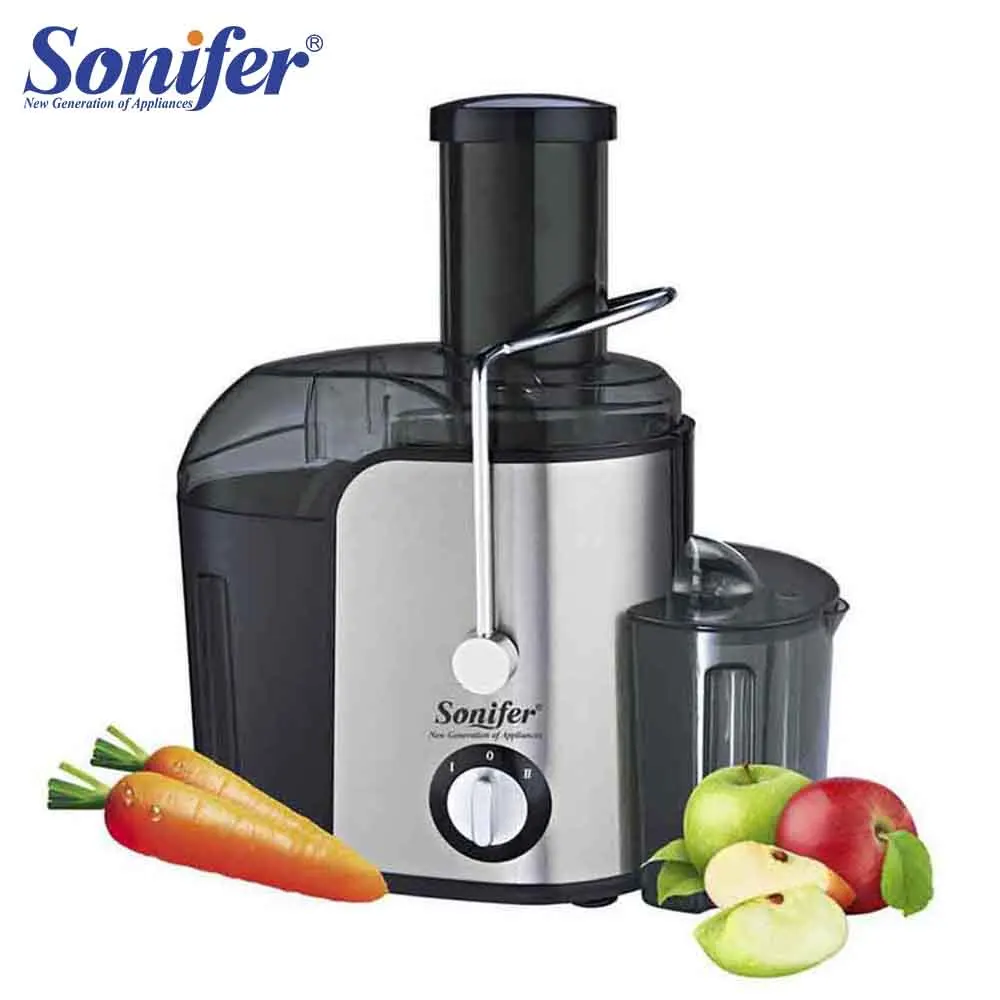 2 скорости большого размера соковыжималки из нержавеющей стали для фруктов и соковыжималка для овощей съемные фруктовые питьевые машины для дома Sonifer