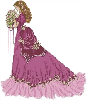 

25-RL02, Ms. Xia Counted Cross Stitch 11CT 14CT 18CT DIY Cross Stitch Kits Embroidery Needlework Sets