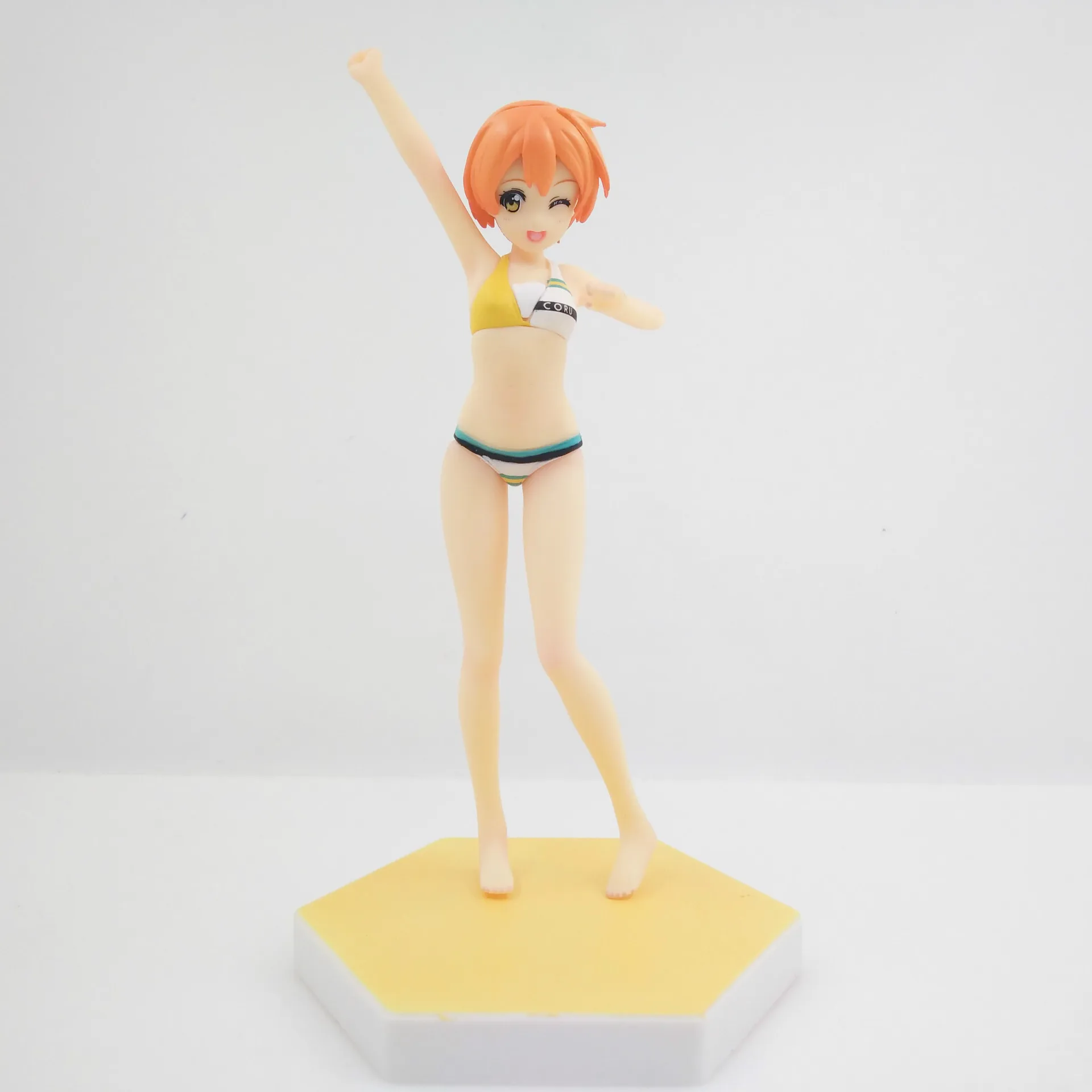 Японский аниме Лав Лив фигурку Rin Hoshizora купальник 1/10 масштабе ПВХ 16 см модель коллекции Симпатичные волной подарок фигурка сексуальная