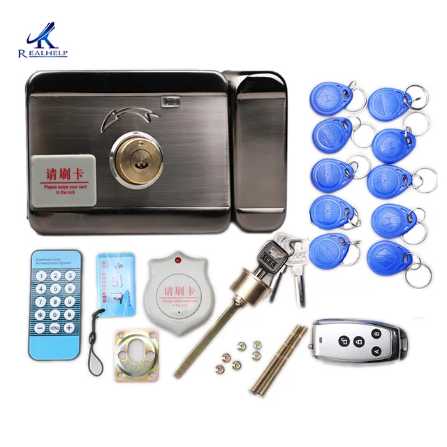 Details about  / Lock Automatic Swipe Card System 125khz Rfid Key-card Entry Systems 1000users