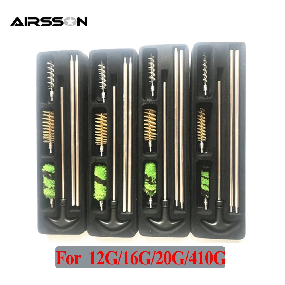 6Pcs/Set Tactical Gun Cleaning Kit 12G 16G 20G 410G Airsoft Rifle Pistol Gun Cleaning Brush Steel Wire Tools Hunting Accessories