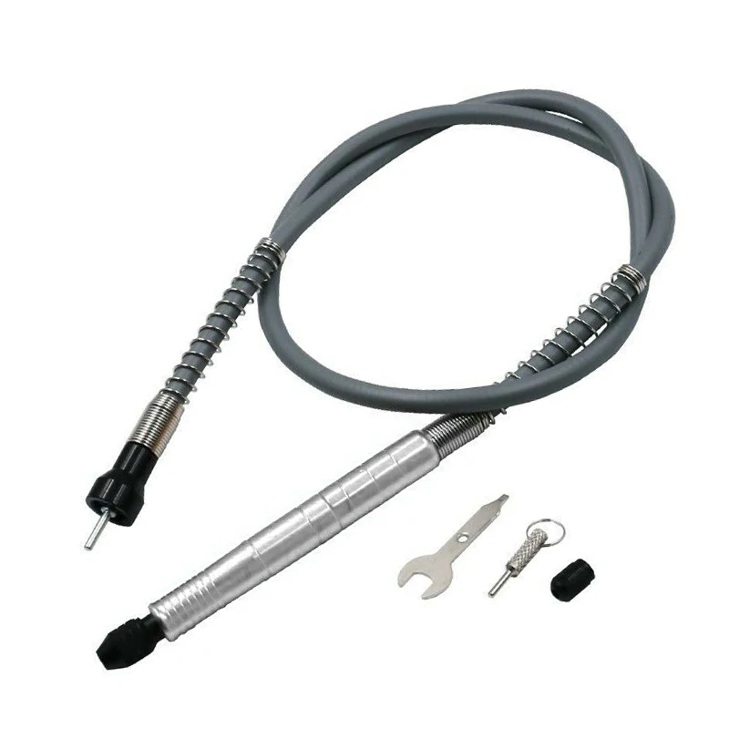 Letaosk Argento 3.175Mm Flessibile Adattatore Per Albero Flessibile Attacco Trapano Elettrico Adatto Per Motori Forabaya Smerigliatrice Sr Srm Srb Tx 