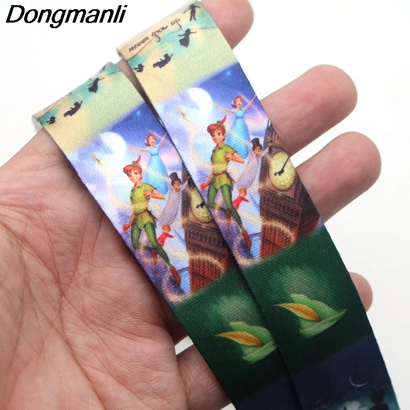 PC85 20 шт./лот Питер Пэн Детские брелки Талреп Бейдж ID Lanyards/Key lanyard шейный ремешок ювелирные изделия
