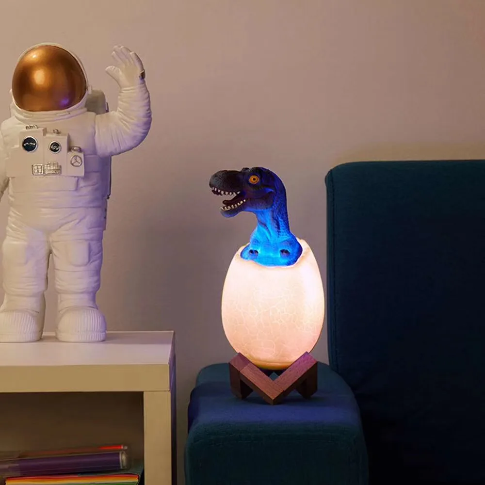 Новинка 3D Динозавр яйцо ночник светильник 16 цветов сенсорный сенсор