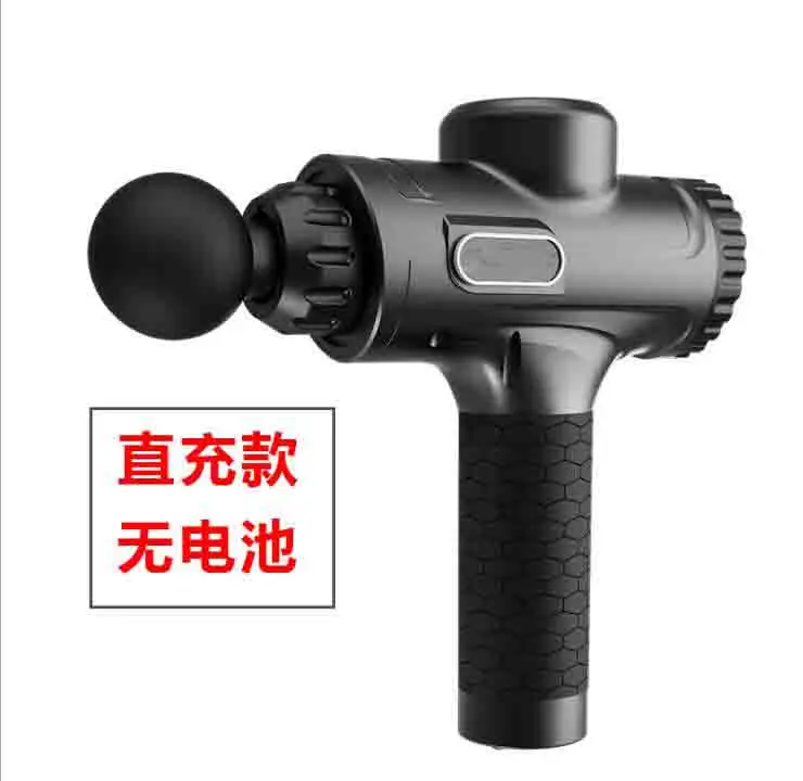 Прозрачный Upgraded Electric Percussion Therapy Relax Muscle Device Professional Body Relaxation Massager Electric Massage Gun - Цвет: Прозрачный