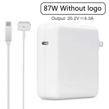 

87W PD Power Adapter USB Type-C Charger with 2M USB-C to MGS2 cable for Apple Macbook Pro Retina/air 13"11"15"17"(After 2012)