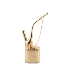 Металл здоровья Винтаж Ретро сталь кальян имитация медь позолоченный фильтр Кальян Аксессуары трубы курить оптом