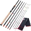 Sougayilang 6 Section 3m Feeder Rod L M H Power Fishing Rod Ultralight Weight Carbon Spinning Travel Rod Fishing Tackle De Pesca ► Photo 2/6