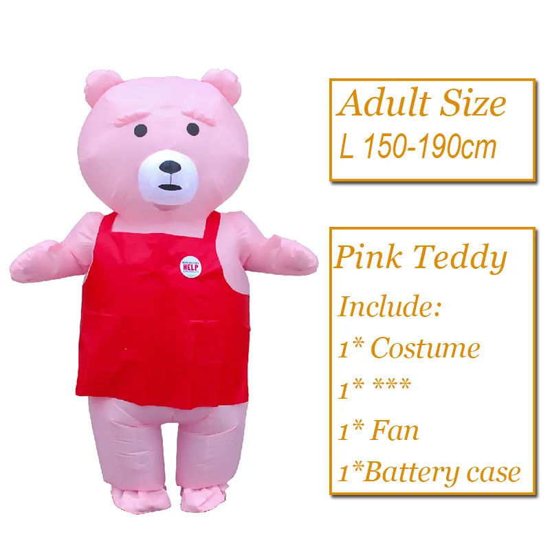 pink Teddy 1163P Детский Надувной Костюм с динозавром, вечерние костюмы с единорогом-инопланетянами, костюм «Единорог», маскарадный костюм на Хэллоуин для взрослых - Цвет: pink Teddy 1163P