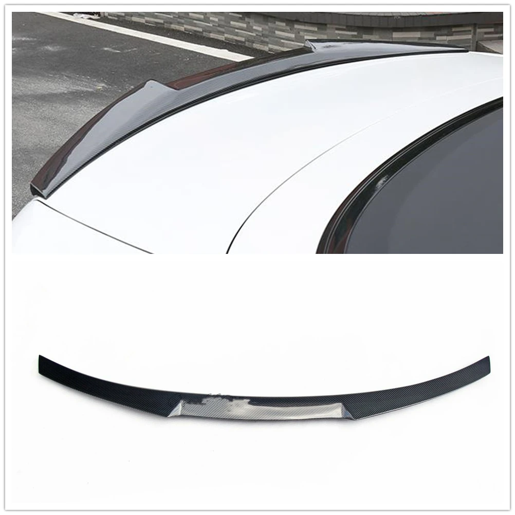 

M4 Style Rear Trunk Spoiler Wing For BMW F82 2015-2020 Coupe 2-Door Carbon Fiber Car Tailgate Lid Trim Decklid Flap Splitter Lip