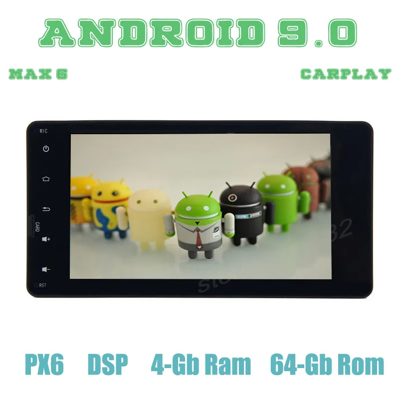 PX6 Android 9 0 Автомобильный GPS радио плеер для mitsubishi ASX lancer x outlander pajero с hdmi DSP 4 + 64 Гб авто