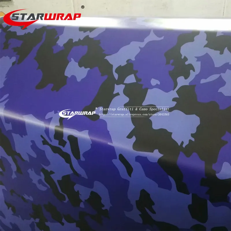 Звезда обертывание синий Jumbo Camo автомобильный скутер виниловая обертка городской стикер бомба камуфляж печатная графика ПВХ материал панели для автомобиля