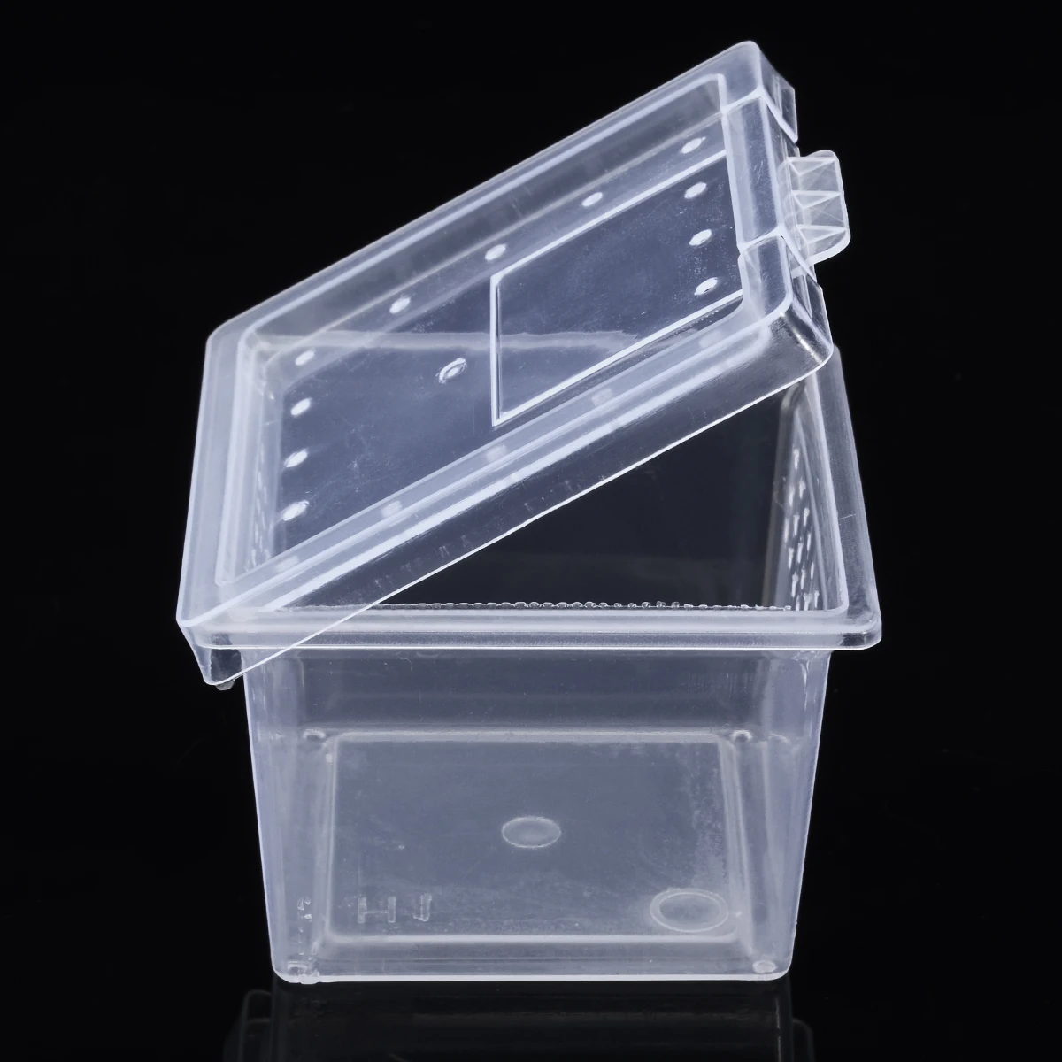 Clear Plastic Insect Reptile Box Spider Snake Transport Breeding Feeding Case