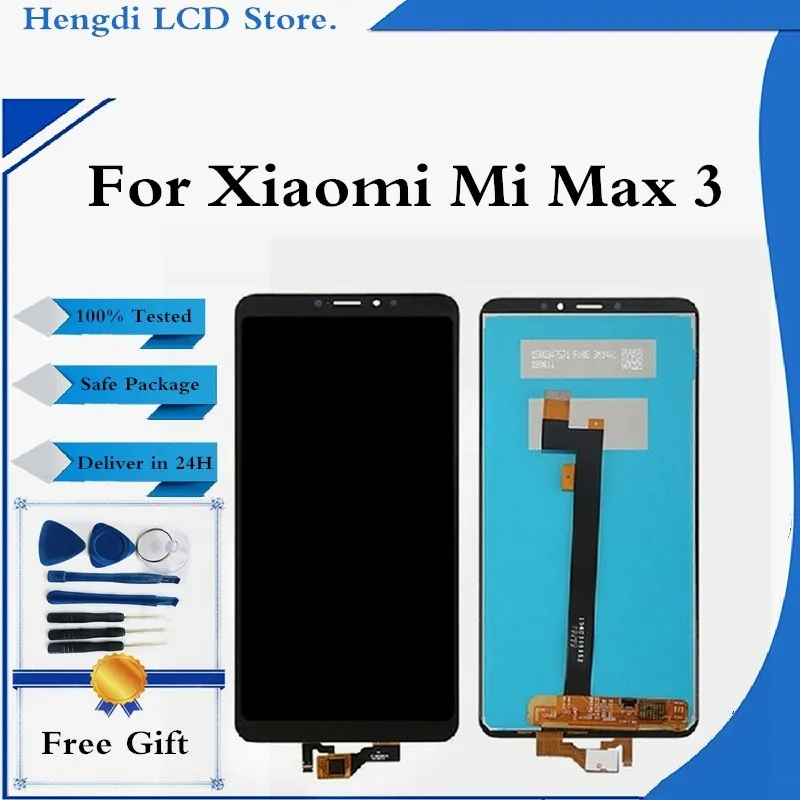 ЖК-дисплей с сенсорным экраном и дигитайзером для Xiaomi Mi Max 3 запасные части |