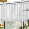 CITYINCITY Half Curtain for kitchen Transparent Sheer Tulle Short door Curtain for barHome Decor  Customized 1