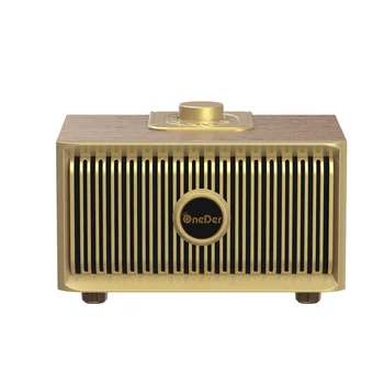 

Superior Quality Wooden Retro Style Speaker Jinreach V5 1500MAh Battery Retro 10W Bluetooth Wood Speaker with Radio Design