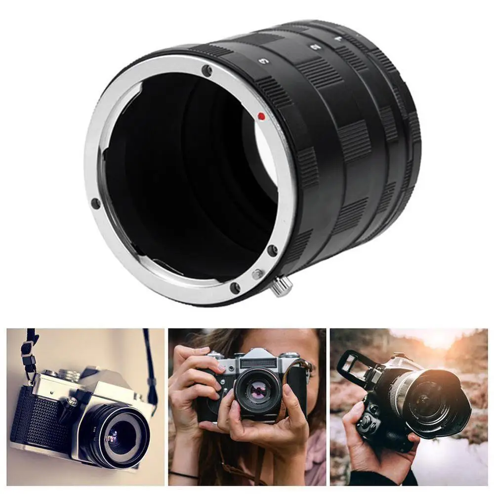 Комплект удлинителей для макросъемки камеры Nikon черное кольцо адаптер крупного