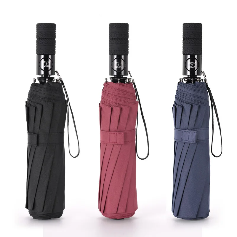 

Amazon Ten Bone Fully Automatic Folding Umbrella Creative Stripes Umbrella Currently Available Wholesale Folded Umbrella Adverti