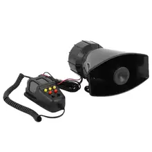 12V 100W Авто аварийная сирена Авто сирена Рог Mic PA Динамик аварийный усилитель