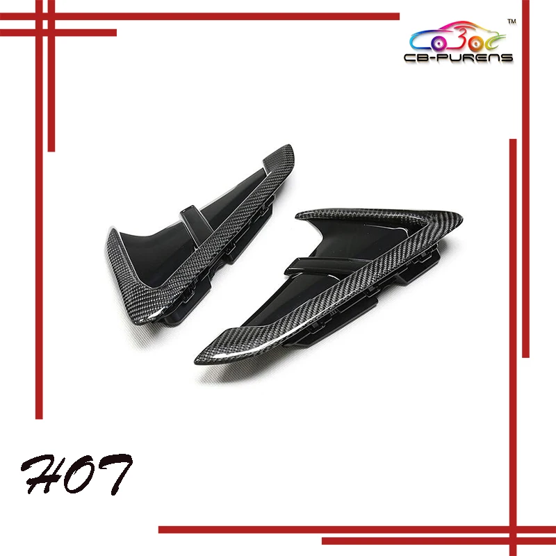 

ABS/Настоящее углеродное волокно сменный Тип Стайлинг автомобильный боковой брызговик решетка вентиляции с эмблемой для BMW X3 G01/X4 G02 2019-ON 2 шт.