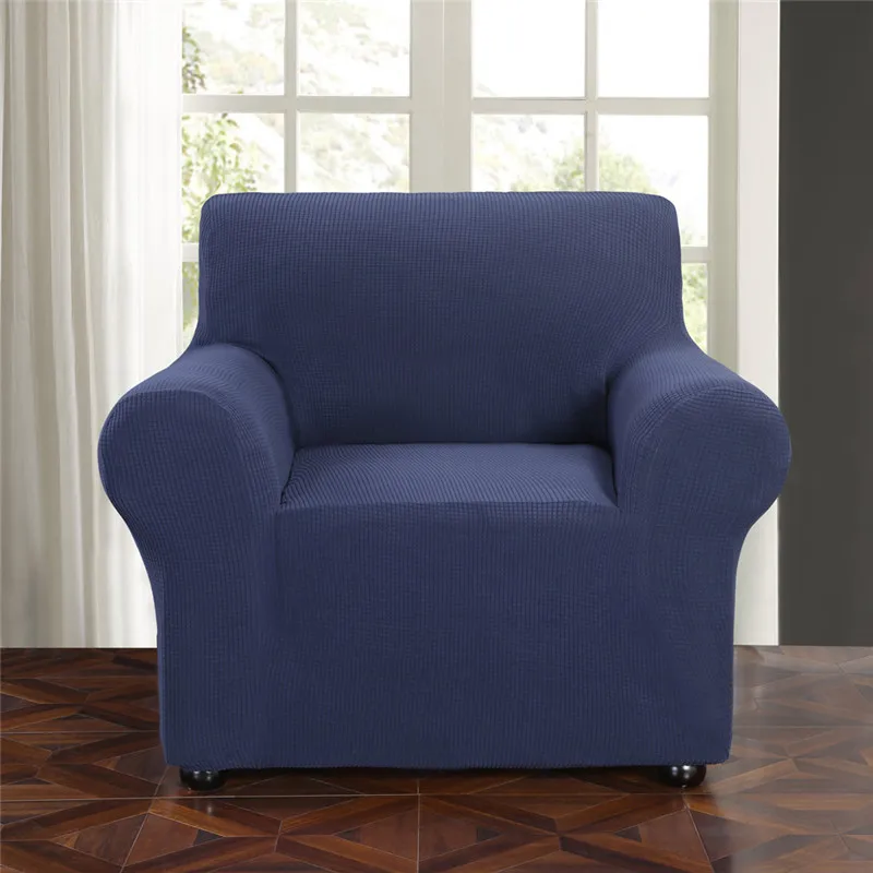 

Stretch Chair Slipcover Sofa Cover Furniture Protector Cover Small Checks Jacquard Sofa Cover Chair Covers for Living Room