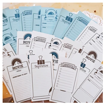 

24Pcs/Pack Blue Movie Ticket Label Sticker DIY Craft Scrapbooking Album Junk Journal Happy Planner Decorative Stickers