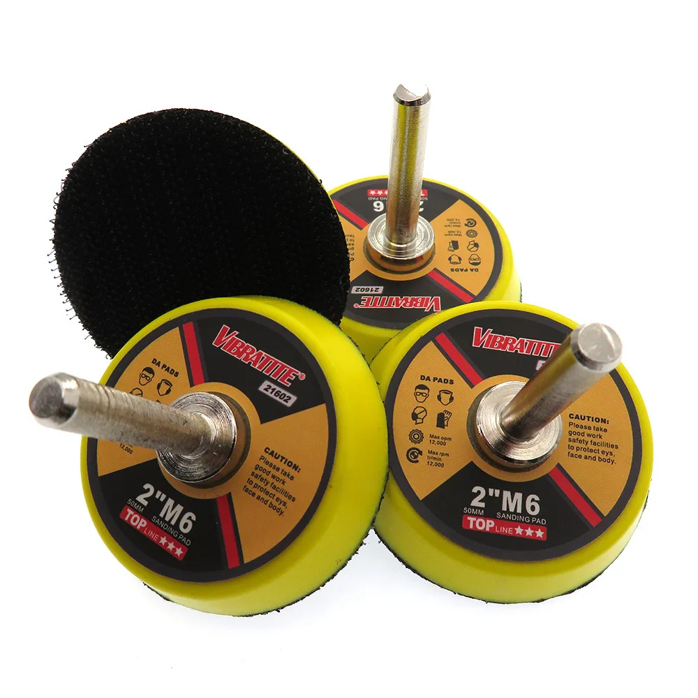 

VIBRATITE2-Inch 50mm Electric One-piece Connecting Rod Disc M6 Hand Drill Accessories Cashmere Sand Paper \N Polishing Pad